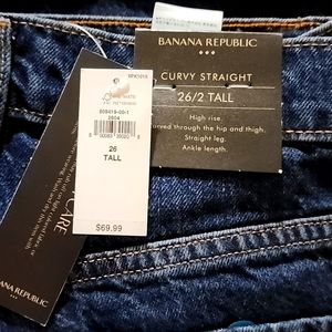 Banana Republic Curvy Straight 26/2 dark denim